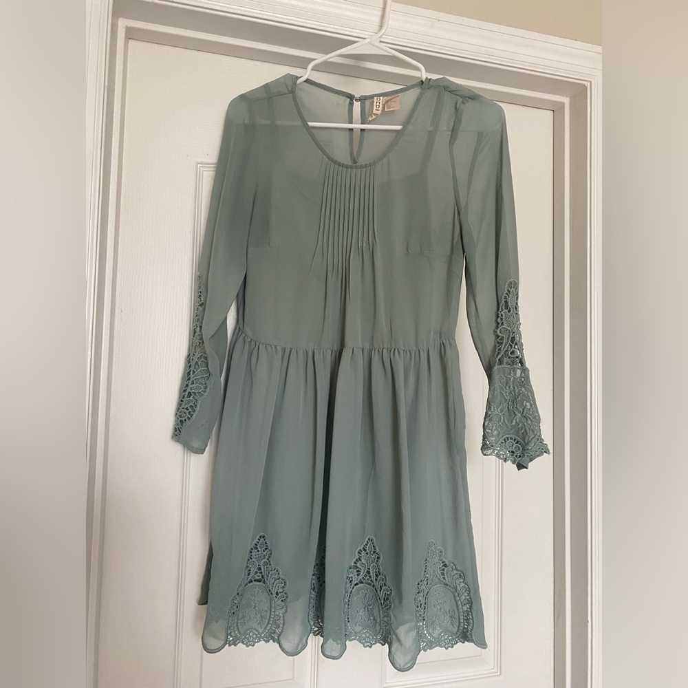 Sage Green Flowy Dress